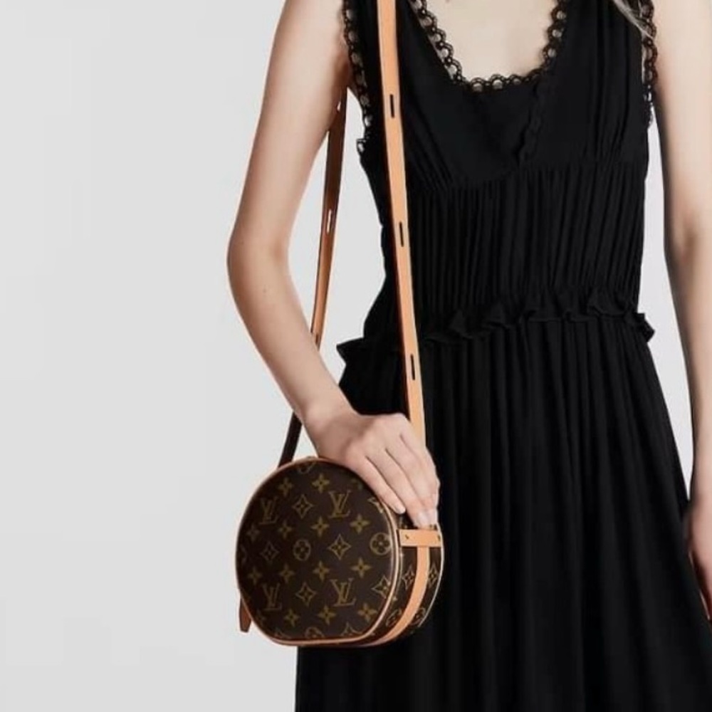 LOUIS VUITTON Boite Chapeau Souple PM Shoulder Bag M45578 Monogram WITH RECEIPT